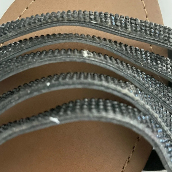 Streetwear Society Black Strappy Sandals - Sz 10 - BNWT - Picture 5 of 8